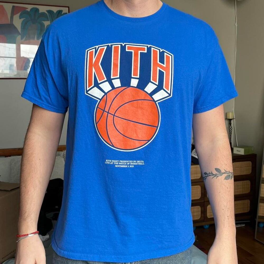 Kith Knicks XL Blue Tee Limited Edition